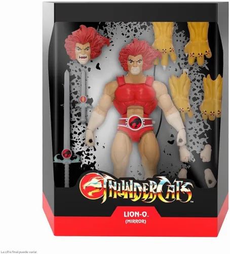 Vista 2 de Super7 ULTIMATES! Thundercats León-O (Espejo) - Figura de acción de Thundercats de 7" con accesorios, coleccionables clásicos de dibujos animados