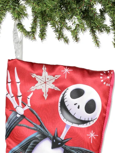 Vista 4 de Kurt S. Adler Disney The Nightmare Before Christmas Jack and Sally Stocking