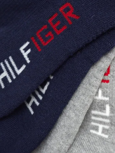 Vista 5 de Tommy Hilfiger Calcetines atléticos para niños, calcetines tobilleros de corte de un cuarto (6 unidades)