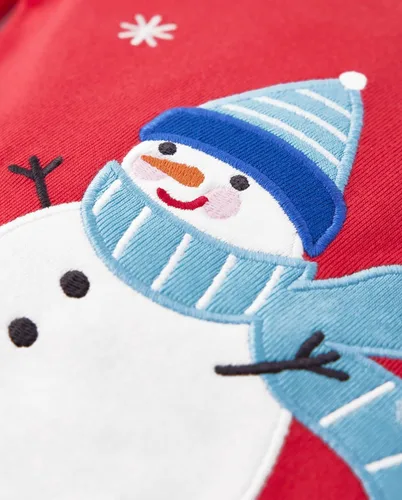 Vista 17 de Gymboree Conjunto de pijama unisex de algodón de Navidad de 2 piezas, niño grande, niño pequeño, gimnasio para bebé