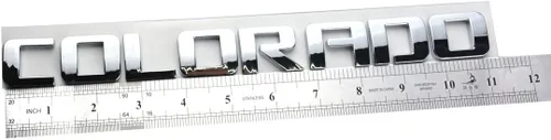 Vista 5 de Aimoll 1 emblema de letras de Colorado, insignias adhesivas 3D brillantes para GM Silverado (cromado)