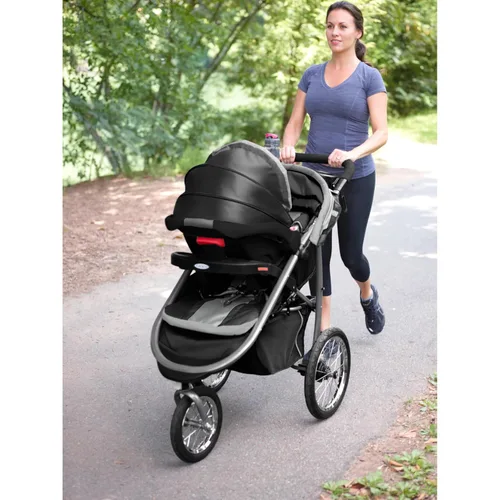 Vista 3 de Carrito de bebé Graco FastAction con sistema doblador basculante, Gotham