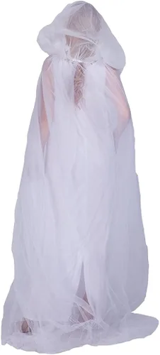 Vista 4 de EraSpooky Fantasma mujer Halloween fantasma adulto disfraz Haunter vestido de fiesta