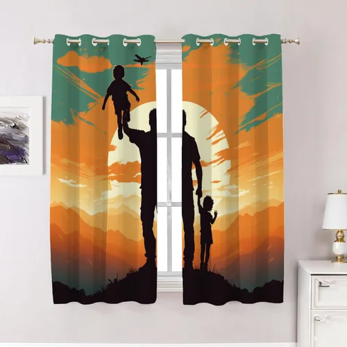 Vista 82 de Cortinas opacas de poliéster multicapa para cafetería, con diseño de diamantes, 2 unidades, 26 x 24 pulgadas