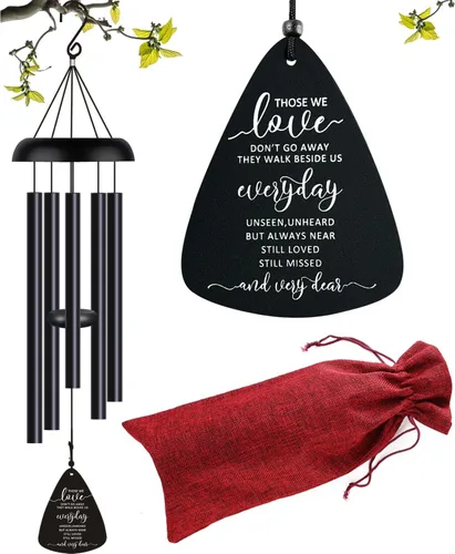 Vista 16 de Regalos de duelo conmemorativos de simpatía para la pérdida de papá, padre, Campanas de viento conmemorativas de simpatía para la pérdida de padre