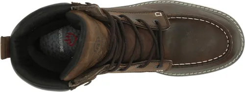 Vista 5 de WOLVERINE Botas de construcción de cuña impermeable con punta de acero de 8 pulgadas para hombre