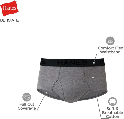 Vista 5 de Hanes Ultimate Men's Tagless Briefs, 7-Pack