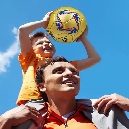 Vista 5 de ABAJI Pelota de Fútbol Tamaño 3 4 5 Pelotas de Entrenamiento de Práctica Regalo Cuero Más Grueso Anti Explosión para Interior y Exterior Viene
