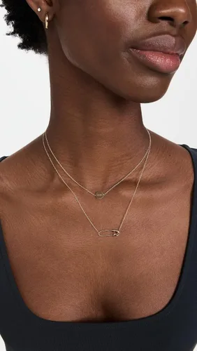 Vista 3 de Collar de seguridad de oro de 14 quilates para mujer