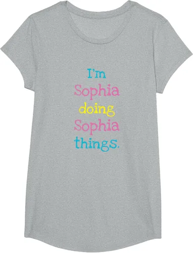 Vista 48 de Sophia - Camiseta con texto personalizado para niñas