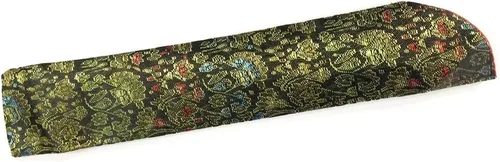Vista 4 de Wrapables® Ventilador plegable de mano de seda con borla y funda protectora, flores de cerezo azul