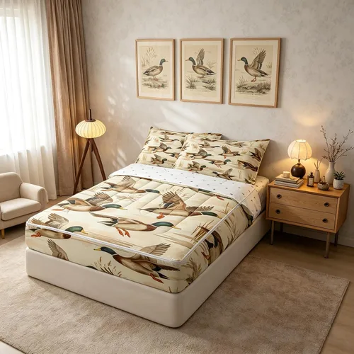 Vista 9 de Feelyou Juego de edredón con cremallera de leopardo tamaño individual Juegos de cama con cremallera y estampado animal para decoración de Marrón