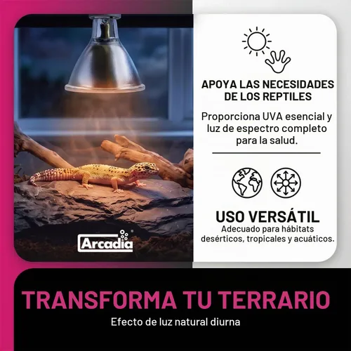 Vista 3 de Arcadia Emisor de calor profundo 50watt para recintos de reptiles