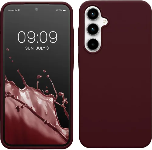 Vista 17 de kwmobile Funda Compatible con Samsung Galaxy A14 5G - Funda de teléfono de TPU y silicona con acabado suave - Verde Lima