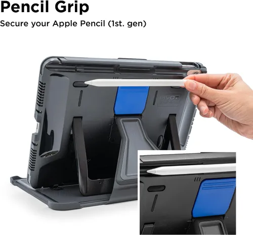 Vista 4 de PIVOT A22A - Funda resistente para iPad (A16), iPad (10ª generación), protección de grado militar con sistema de montaje universal y soporte, piloto