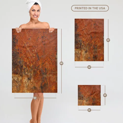 Vista 6 de 3D Rose Old Rust - Toalla deportiva para manos, 15 x 22