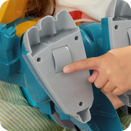 Vista 6 de MEGA BLOKS Fisher-Price - Juguete de bloque de dinosaurio T-Rex 3 en 1