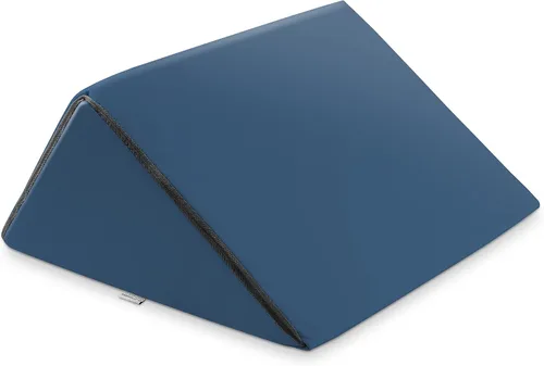 Vista 10 de Saloniture Cojín de mesa de masaje triangular con cuña para debajo de la rodilla, extra grande, 19 x 12 x 20 x 15.5 pulgadas, terciopelo gris