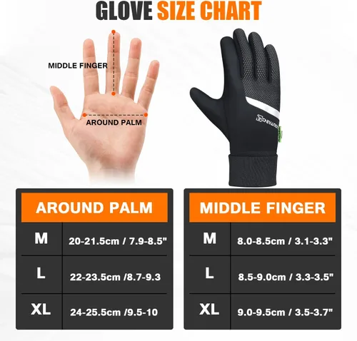 Vista 7 de Guantes de invierno para hombres y mujeres, guantes térmicos extendidos para hombres