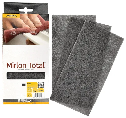 Vista 9 de Mirka Mirlon Total Scuff - Almohadilla de lijado a mano no tejida/grano muy fino, 360/3 piezas, 4.5 x 9 pulgadas, 18-118-447RP