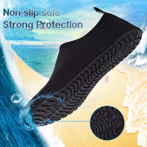 Vista 3 de YALOX - Zapatos de agua para deportes al aire libre, playa, natación, acuáticos, secado rápido, zapatos tipo calcetines, calzado descalzo para surf