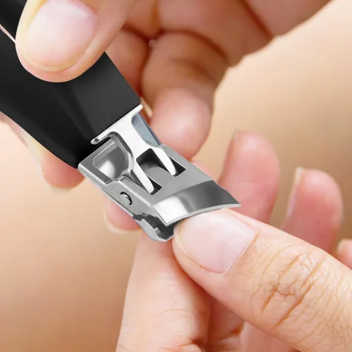 Vista 3 de Cortaúñas inclinada con apertura ancha de mandíbula antisalpicaduras, cortaúñas 2026 para manos y pies, para personas mayores, mujeres y hombres