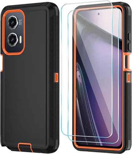 Vista 13 de Qinmay Funda para Motorola Moto G Stylus 5G 2024 con protector de pantalla HD, resistente, a prueba de golpes y caídas, funda de 3 capas para Moto G