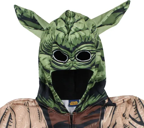 Vista 2 de Star Wars - Sudadera con capucha de forro polar sublimado para niño grande