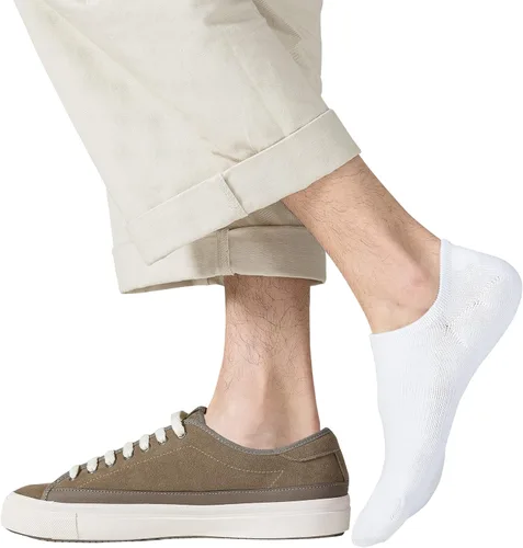 Vista 8 de JORMATT Calcetines de algodón de corte bajo para hombre, con agarre antideslizante, 6 pares, 8 pares