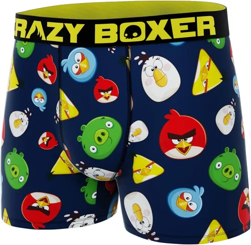 Vista 2 de CRAZYBOXER Angry Birds All Characters - Calzoncillos tipo bóxer para hombre