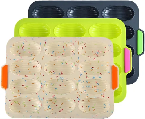 Vista 4 de Bandejas de panadería antiadherentes de silicona Eclair, molde antiadherente, molde para pan de hoja, molde para tostadas, molde para brownie
