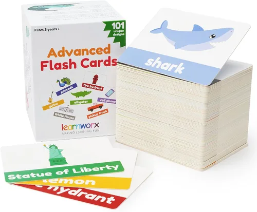 Vista 10 de LearnWorx 101 tarjetas flash para bebés de 1 a 3 años Tarjetas flash galardonadas de primeras palabras para niños pequeños Los juguetes de habla