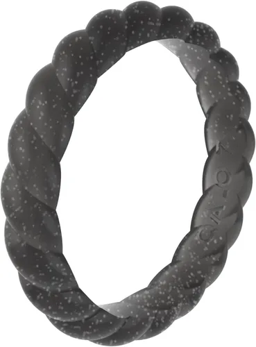 Vista 35 de QALO Anillos de compromiso de goma para mujer, diseñados para exteriores y Pack A: Treelined