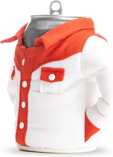 Vista 4 de Puffin - The Howdy Cowboy Shirt - Enfriador de latas aislado de 12 oz I Aislante de botellas de cerveza y latas de refrescos, mantiene las bebidas