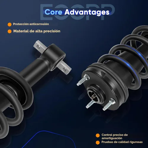 Vista 4 de ECCPP Amortiguador completo de 2 piezas para Chevrolet Silverado 1500, 2007-2011 para GMC Sierra 1500, 2007-2011