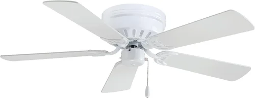 Vista 2 de MINKA-AIRE F565-BN Mesa Ventilador de techo de 52 pulgadas con 5 aspas en acabado de níquel cepillado con aspas plateadas