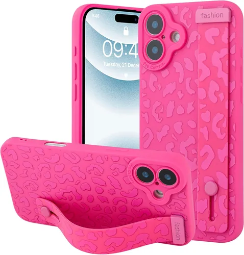 Vista 44 de OOK - Funda compatible con iPhone 11 en color vino rojo con estampado de leopardo, de TPU a prueba de golpes, cubierta delgada de silicona