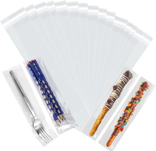 Vista 16 de Bolsas de celofán transparente de 2 x 3 pulgadas, 200 unidades, 0.109 in de grosor, bolsas de plástico pequeñas para joyas, golosinas, dulces