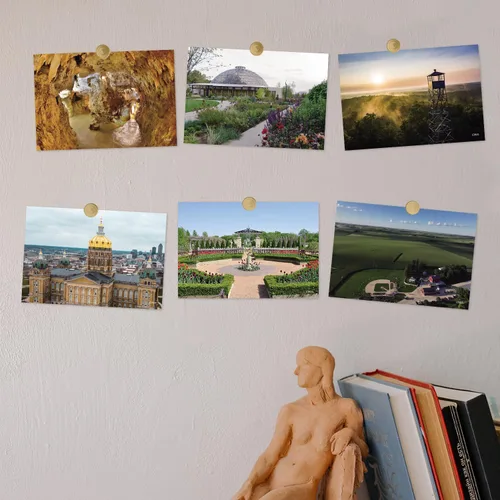 Vista 6 de Paquete de 20 postales de paisaje vintage de Estados Unidos de Iowa, tarjetas postales de todo el mundo, tarjetas postales de viaje para regalo