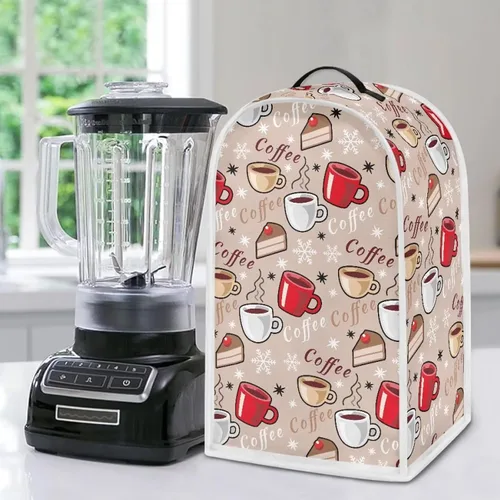 Vista 13 de Aztec Cow - Funda para batidora de girasoles con mango superior, ligera, lavable, para cocina, cafetera, decoración de procesadores de alimentos
