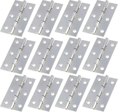 Vista 10 de Antrader Bisagras para Gabinete, Bisagra de Tope Plegable de Metal de 1" x 3/4" para Puerta de Gabinete y Armario, Negro, Paquete de 24