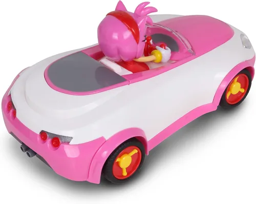Vista 6 de NKOK Sonic Racing RC Car Amy Rose escala 1:28, 2.4 GHz, con licencia