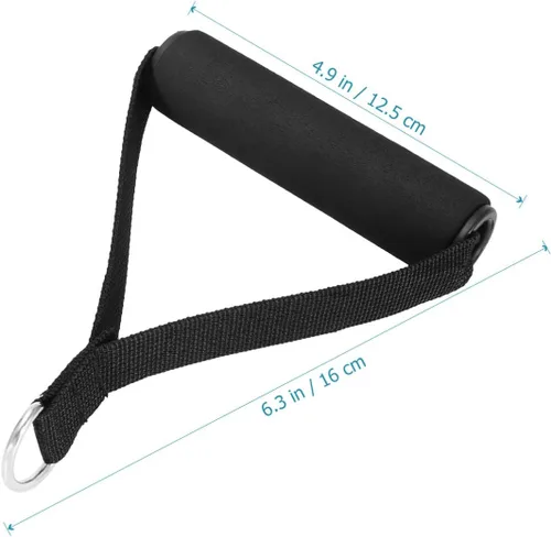 Vista 3 de SEWACC 1 par de asas de cable para tirar, manijas de ejercicio de gimnasio, bandas de resistencia, reemplazo de mango de ejercicio resistente