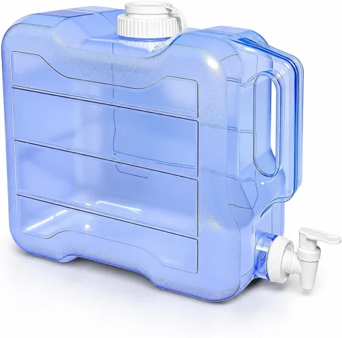 Vista 13 de Botella dispensadora de agua para nevera con espita a prueba de fugas y mango práctico, dispensador de bebidas de plástico reutilizable, jarra