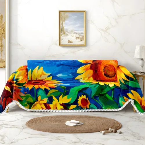 Vista 12 de Funda de sofá con estampado de flores y mariposas, fundas para sofá, fundas para sillón, funda resistente a las manchas, protector universal