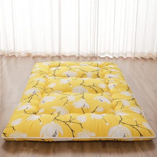 Vista 13 de Zelladorra Colchón japonés de suelo, colchón futón con bolsa de almacenamiento portátil y funda lavable, tapete de tatami grueso enrollable adecuado