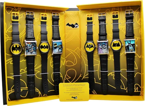 Vista 3 de BATMAN The Ultimate 75th Year Limited Edition Watch Set (BAT3104), Negro -, Superhéroes