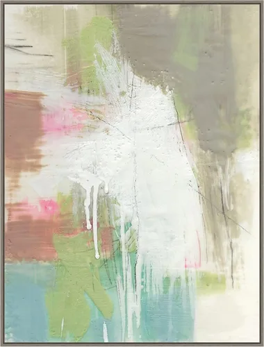 Vista 18 de Amanti Art Framed Canvas Wall Art 24x18 Retro Splash I by Jennifer Goldberger, Framed Wall Art Canvas, Abstract Artwork, Traditional Decor, Medium