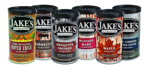Vista 14 de Jake's Nut Roasters - Almendras para barbacoa (paquete de 2) almendras sazonadas tostadas secas enteras - Bocadillo alto en proteínas con sabor a