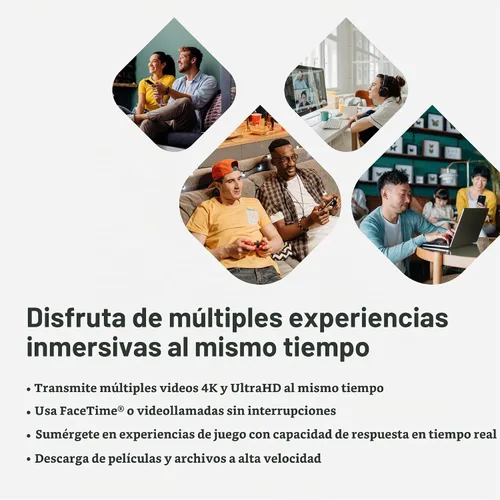 Vista 5 de Linksys Router WiFi 6 Micro Mesh Multi-gig Conecta más de 100 dispositivos Cobertura de 2,000 pies cuadrados Velocidades de 3.0 Gbps No